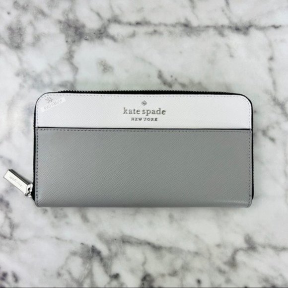 Kate Spade Colorblock Large Laptop Tote Shoulder Bag & Large Continental Wallet - Picture 13 of 16